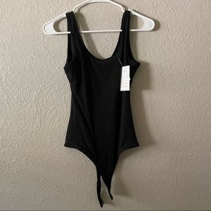 Black scoopneck brami bodysuit